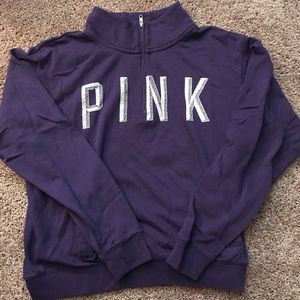 Quarter zip PINK hoodie